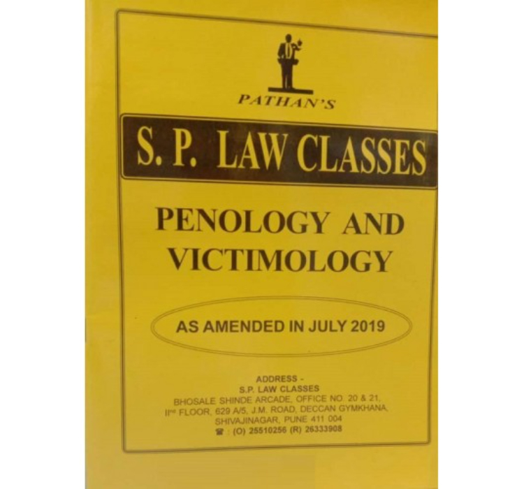 Pathan's Penology & Victimology for BA. LL.B [New Syllabus] by Prof. A. U. Pathan | S. P. Law Classes