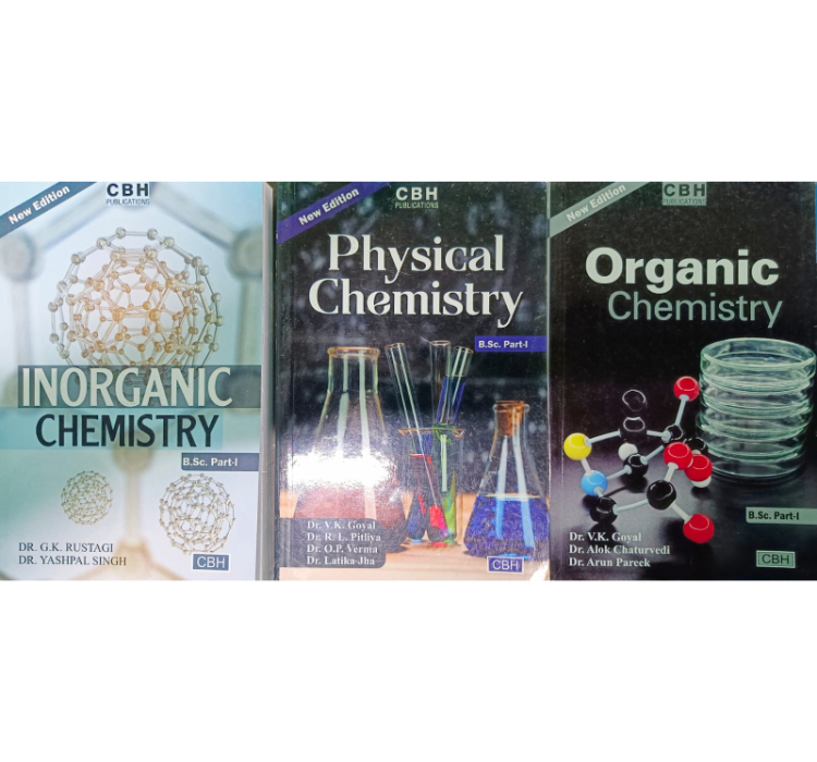 Cbh Bsc 1St Year Chemistry Text Books English Medium ( 3 Books)